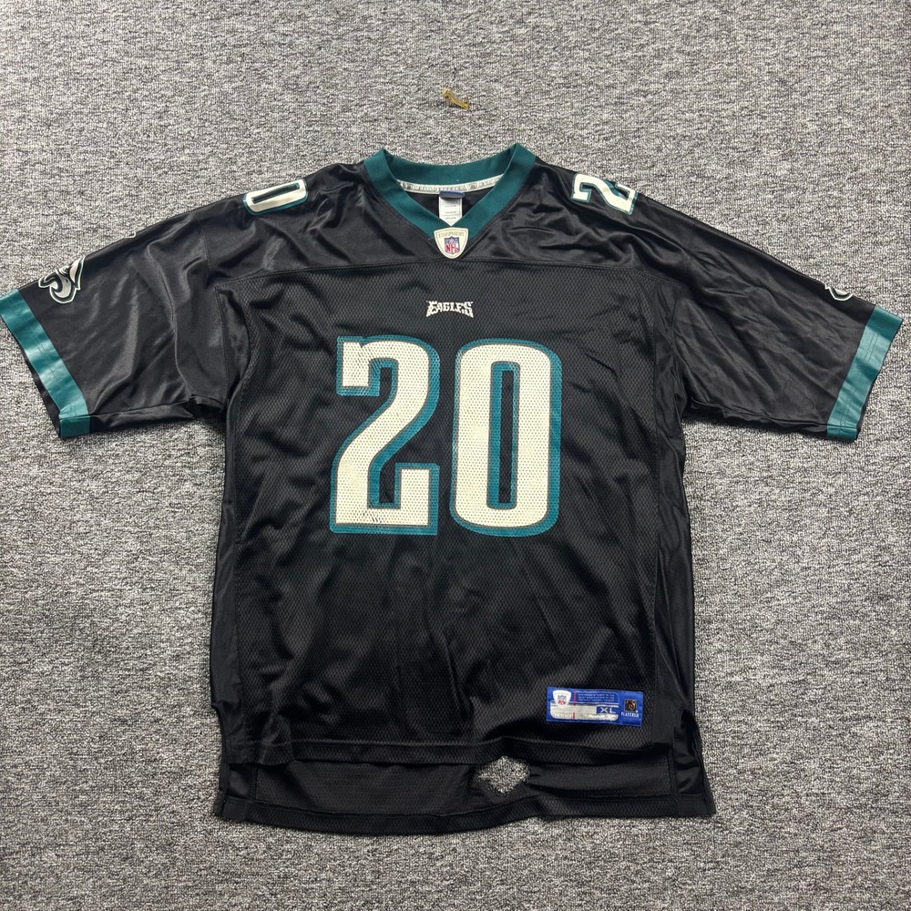 Vintage Y2K Reebok Brian Dawkins Philadelphia Eagles Jersey Black Size Mens XL
